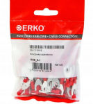 Isoleeritud kahvlid Erko M6, 1mm&sup2;, 100 tk.