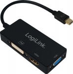 Adapter Mini Displayport Hdmi-le, Dvi-le, Vga-le Logilink 4k/30hz 0,15m must