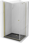 Mexeni Pretoria du&scaron;inurk, avaneb 90 x 80 cm, l&auml;bipaistev, kuldne + lame du&scaron;ialus, must - 852-090-080-50-00-4070G, 90 x 80 cm