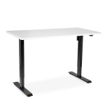 Valge elektriliselt k&otilde;rguse reguleerimisega kirjutuslaud, vaikne, kodukontor, 1400x600mm