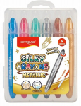 Keyroad Metallic geelkriidid, 6 tk., metallik toonid