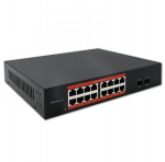Qoltec Gigabit Etherneti v&otilde;rgukommutaator | 16x RJ45 | 2x SFP | 1000 Mb/s