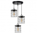 "Loft" metallist kolmekordne ripplaevalgusti must 392204