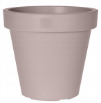 &Uuml;mmargune plastikust lillepott beež 80 cm suur aiapott 1 tk