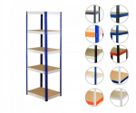 Metallist riiul Helios Hnw 213x40x40 cm, 5 riiulit
