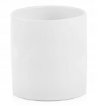 &Uuml;mmargune keraamiline lillepott tavaline valge 30cm, 30 cm