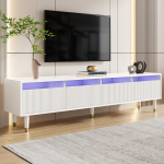 TV kapp valge, MDF ja akr&uuml;&uuml;l, 178 cm, 4 sahtlit, 1 tk