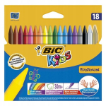 Bic Wax 18 v&auml;rvi pliiatsid lastele, koolile