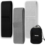 Vitolog 3 tk kangast vastupanukummid treeninguks, mini hip band tuharatele ja jalgadele, libisemiskindlad fitness-kummilindid 10&ndash;30 kg koos kotiga