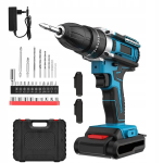 21v Bedee akuga puurvasar-kruvikeeraja 48v + kohver + 2 akut 1200mah