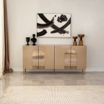 Konsol Rome, 180x80x40 cm, kuldse v&auml;rvusega