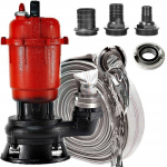 Einbach sukelpump puhta ja musta vee jaoks, purustajaga, 750 W, 18000 l/h, ilma ujukita, 20 m voolikuga