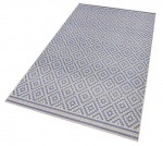 Vaip NORTHRUGS Meadow Raute Blue Cream, 140x200 cm