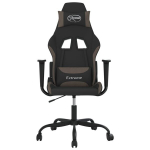 vidaXL massaažiga m&auml;nguritool, must ja pruunikashall, kangas