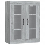 vidaXL seinakapp, hall Sonoma tamm, 69,5x34x90 cm