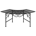 vidaXL puu &uuml;mber paigaldatav pink, 113 cm, must, teras