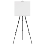 vidaXL reguleeritav molbert, must, metall