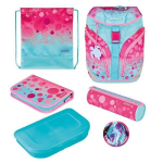 Herlitz koolikott-ranits Softlight Plus Greenline - Pink Bubles, 16 l