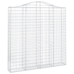 vidaXL kaarekujulised gabioonkorvid 2 tk, 200x30x200/220 cm, raud