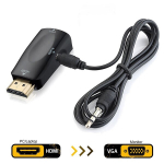 HDMI-VGA videomuundur / must