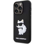 Karl Lagerfeld KLHCP14L3DRKHNK iPhone 14 Pro 6.1" czarny|black hardcase Rubber Choupette 3D