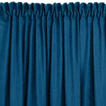 Tumed blue chenille curtains 420&times;245 cm