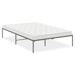 vidaXL metallist voodiraam, must, 135x190 cm