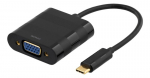 Adapter Deltaco USBC-1098, USB-C/VGA