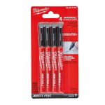Pastapliiats Milwaukee Inkzall, peene otsaga, must - 4 tk