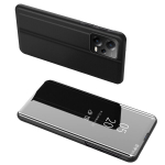 Clear View Case kaitse&uuml;mbris Xiaomi Redmi Note 12 Pro+ jaoks, musta v&auml;rvi, klapiga.