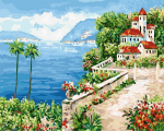 Maalimine numbrite j&auml;rgi - maalimise komplekt 40x50 cm. "Somewhere by the sea"