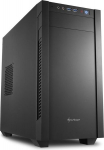 Korpus PC korpus - Sharkoon - S1000 - Micro ATX - Ilma toiteplokki - Must - USB/Audi