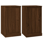 vidaXL puhvetkapid 2 tk, pruun tamm, 37,5 x 35,5 x 67,5 cm, tehispuit