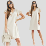 Naiste kleit Arona, beež