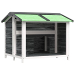 vidaXL koerakuut, hall, 96 x 87 x 80,5 cm, m&auml;nnipuit