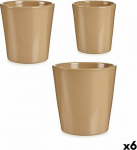 Lillepottide komplekt Ibergarden, Keraamiline, Beež, 6 tk