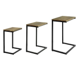 Kokkupandava 3 diivanilaua komplekt, ​​FBT102-F, pruun