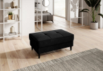 Tumba Bellis, 97x62x42 cm, samet, tumemust