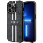 Guess &uuml;mbris iPhone 14 Pro Max 6,7 jaoks GUHMP14XP4RPSK must k&otilde;va &uuml;mbris 4G tr&uuml;kitud triibud MagSafe
