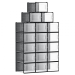 Hoiustamiskastid jalatsitele Vasagle must