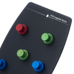 PCB hoidik &ndash; Magnetiline alus, Kuumakindel metall, M&otilde;&otilde;dud 100 x 140 mm, 6 reguleeritavat magnetit