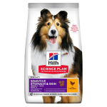 Kuivtoit koertele Hill's Sience Plan Sensitive Stomach & Skin Medium Adult kanalihaga, 14 kg
