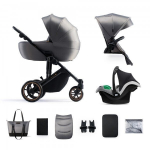 Universaalne jalutusk&auml;ru Kinderkraft Prime 2 3in1 Mink Pro, Shadow Grey