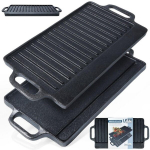 Kahepoolne malmist grillplaat CAST LINE 40&times;20,5 cm