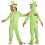 Pokemon Grookey karnevali kost&uuml;&uuml;m roheline maskeering 127-136 cm (7-8 aastat)