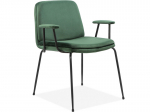 2 tooli komplekt k&auml;etoega Notio Living Heino, roheline/must