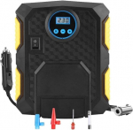 Kaasaskantav &otilde;hukompressor 12V 150PSI autorehvi t&auml;itur Elektriline rehvit&auml;itur koos laetava sigaretis&uuml;&uuml;tajaga, LCD-ekraan, LED, auto &otilde;hupump 3 adapterit maasturi/mootorratta/jalgratta jaoks