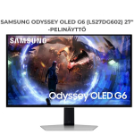 Monitor Samsung Odyssey OLED G6 G60SD 27" QHD OLED 360Hz HDR10 0.03ms AMD FreeSync LS27DG602SUXEN