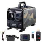 Diiselsoojendi Bluetoothi ja CO-alarmiga Vevor 12V/24V/220V 8kW