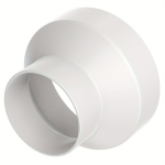 Plastikust  ventilatsioonitoru valge adapter 200 mm&ndash;150 mm, 200&ndash;150 mm (8&ndash;6 coliai)